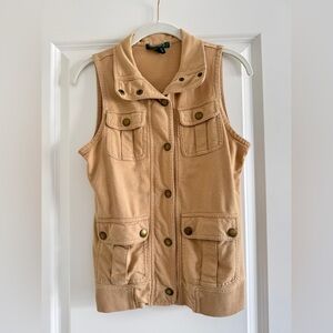 Ralph Lauren Tan Sleeveless Vest